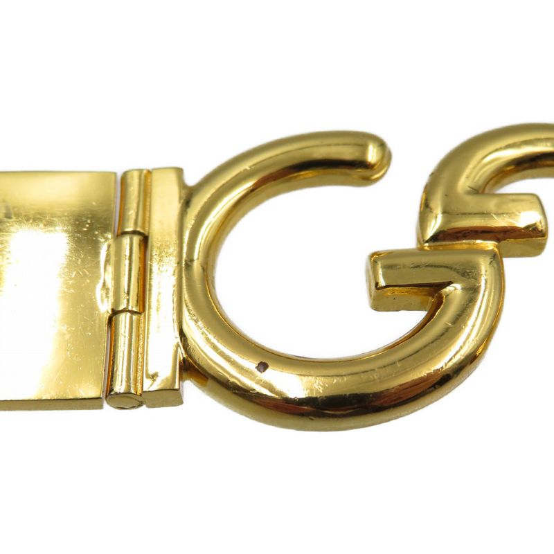 Gucci Belt Metal Gold 0115 Preowned