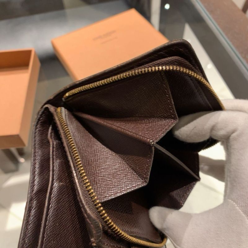 Authentic Louis Vuitton Damier Compact Folding Wallet