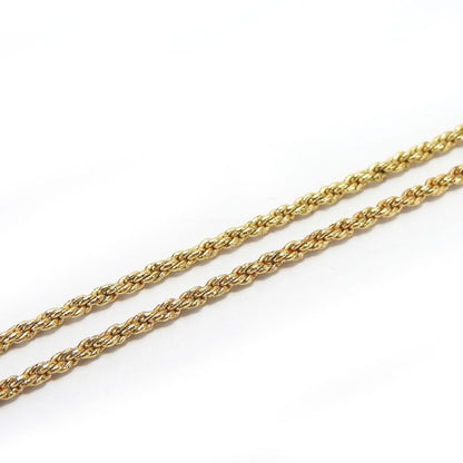 Christian Dior Necklace Metal Gold Plated Accessories CD Logo Ladies Women