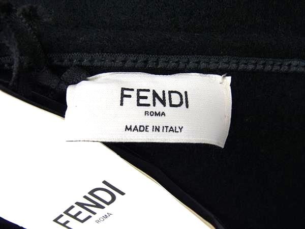 Fendi Carligraphy Cashmere And Wool Stole Shawl Winter Warmer Poncho Black