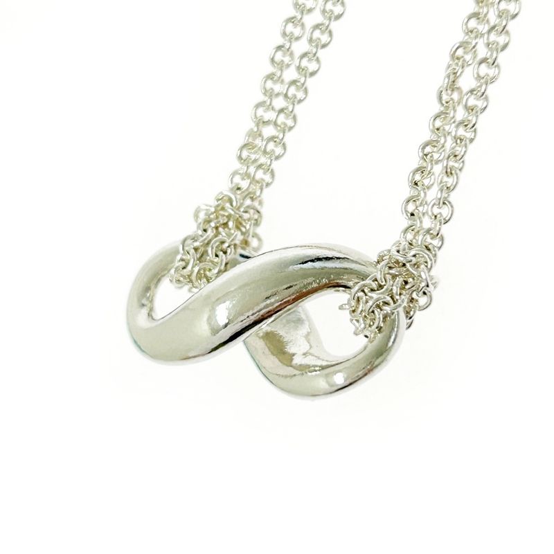 Tiffany & Co Silver Infinity Necklace 7.8g 925 Engraved 459169 Necklace