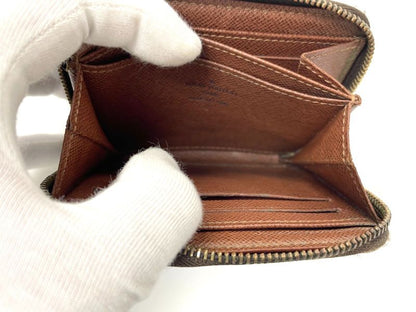 Louis Vuitton Monogram Zippy Coin Purse Zippy Wallet Round Zip Compact Wallet