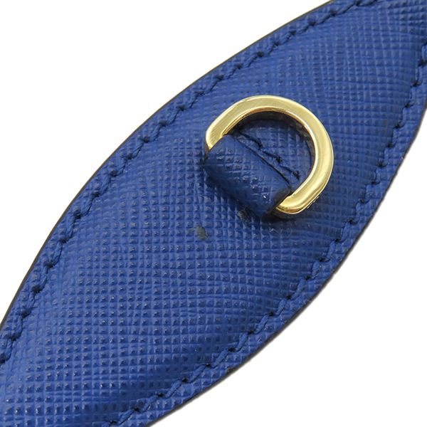 Prada 2way Bag Saffiano Odette 2way Bag Saffianoleather Blue Goldhardware Blue