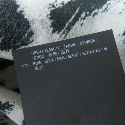 Saint Laurent Paris 465896 100% Silk Leopard Print Long-sleeved Shirt With