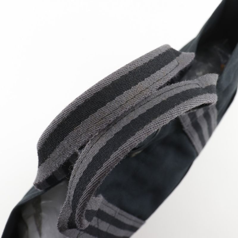 Hermes Fourre Tout MM Tote Bag Cotton Black Unisex Handbag