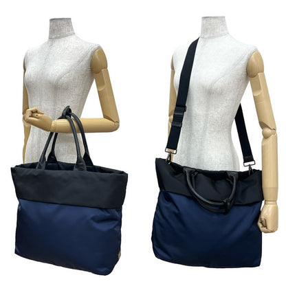 Prada Tessuto Nylon Leather 2-Way Handbag Tote Bag Shoulder Bag