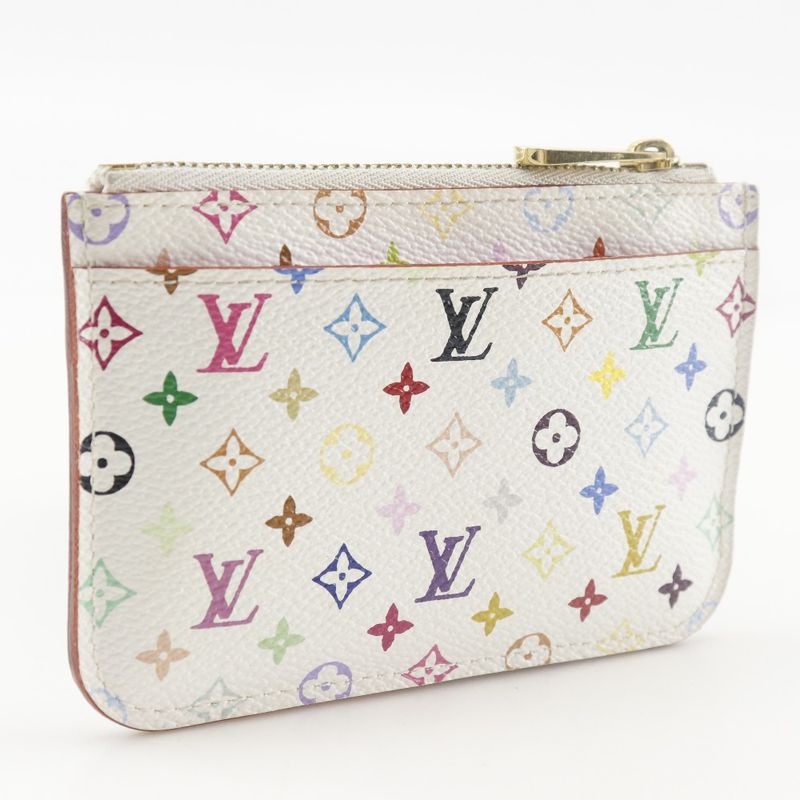 Louis Vuitton Pochette Cles M93734 Monogram Multicolor White Ca4019 Ladies Coin
