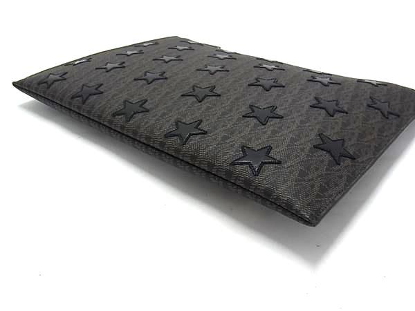 Saint Laurent PVC X Leather Star Clutch Bag Second Bag Men's Brownish