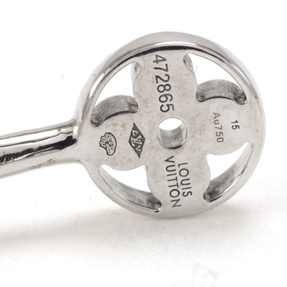 Louis Vuitton Bracelet Twist Blossom White Togo Old X Diamond Size S (15cm