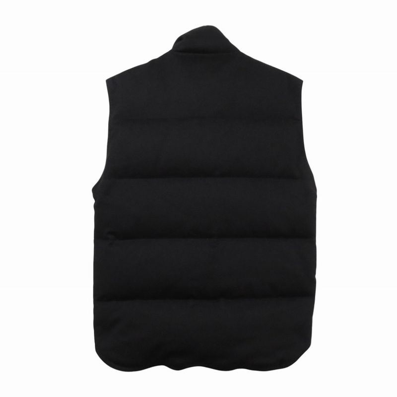Hermes Cashmere Down Vest Cashmere/nylon Black Size 46 Black 0429hermes Men's