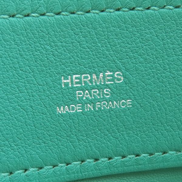 Hermes Shoulder Bag Sac Aline Mini Swift Vert Veron Silver Hardware Green