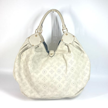Louis Vuitton Shoulder Bag XL M95548 Monogram Mahina Leather Gris Beige