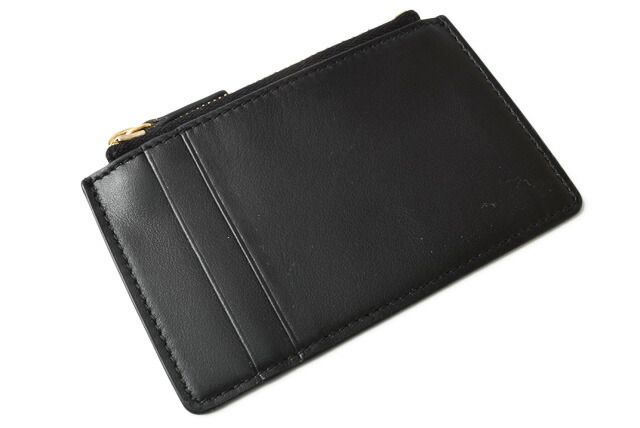 Fendi Wallet Fendi Zipper Foldable Wallet BY THE WAY Calf Leather Brown Black