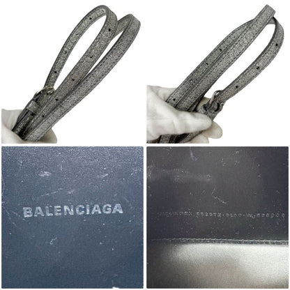 Balenciaga Camera Bag XS Everyday Mini Shoulder Bag Silver Lame Glitter Logo