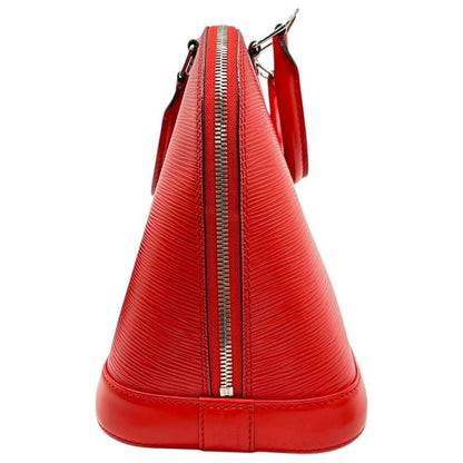 Louis Vuitton Alma Epi Alma Epi Hand Bag M52147 Red Leather with Box Sn3154