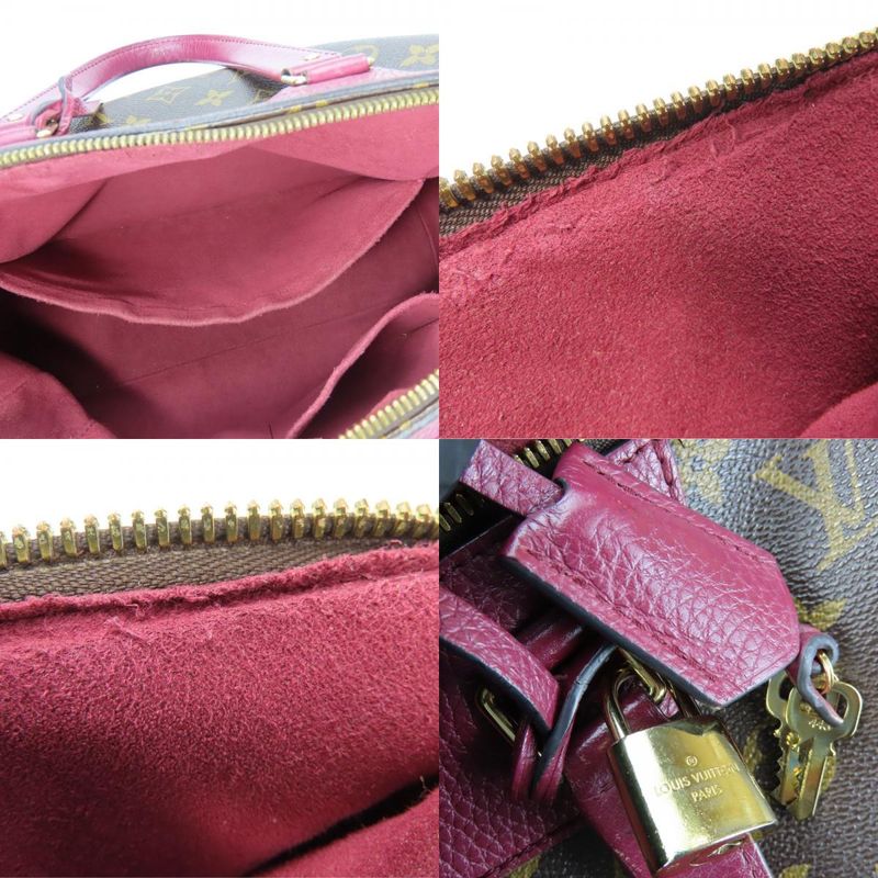 Louis Vuitton Handbag Retiro M40545 Monogram Leather Brown Aurore Gold Hardware