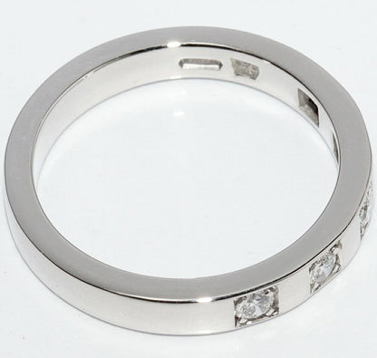 Bulgari Ring Pt950 5P Diamonds (017ct) Marry Me Wedding Ring 336775