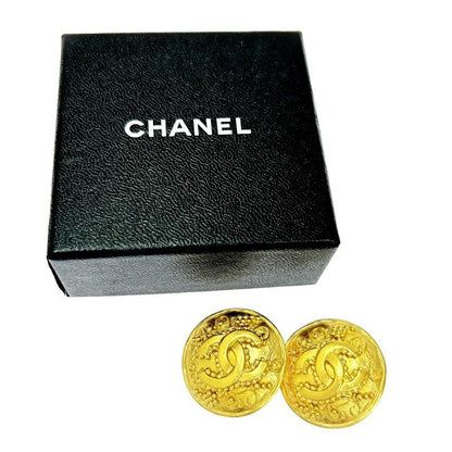 Chanel GP 96a Coco Mark Round Earrings Ladies 306701 Earrings