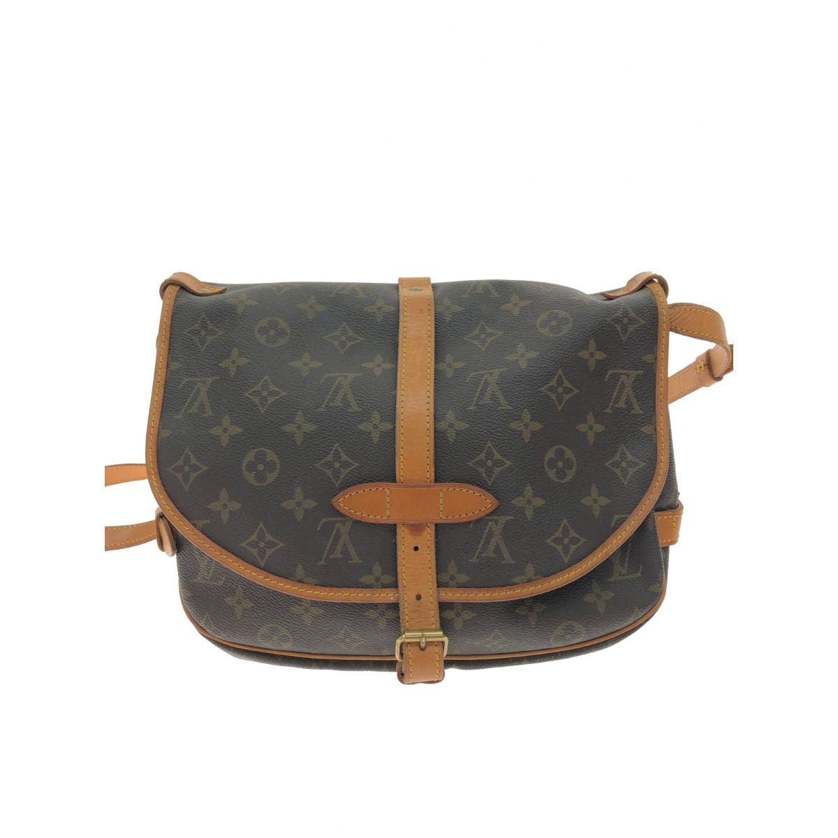 Louis Vuitton Unisex Shoulder Bag Crossbody Monogram Saumur 30 M42256 Brown