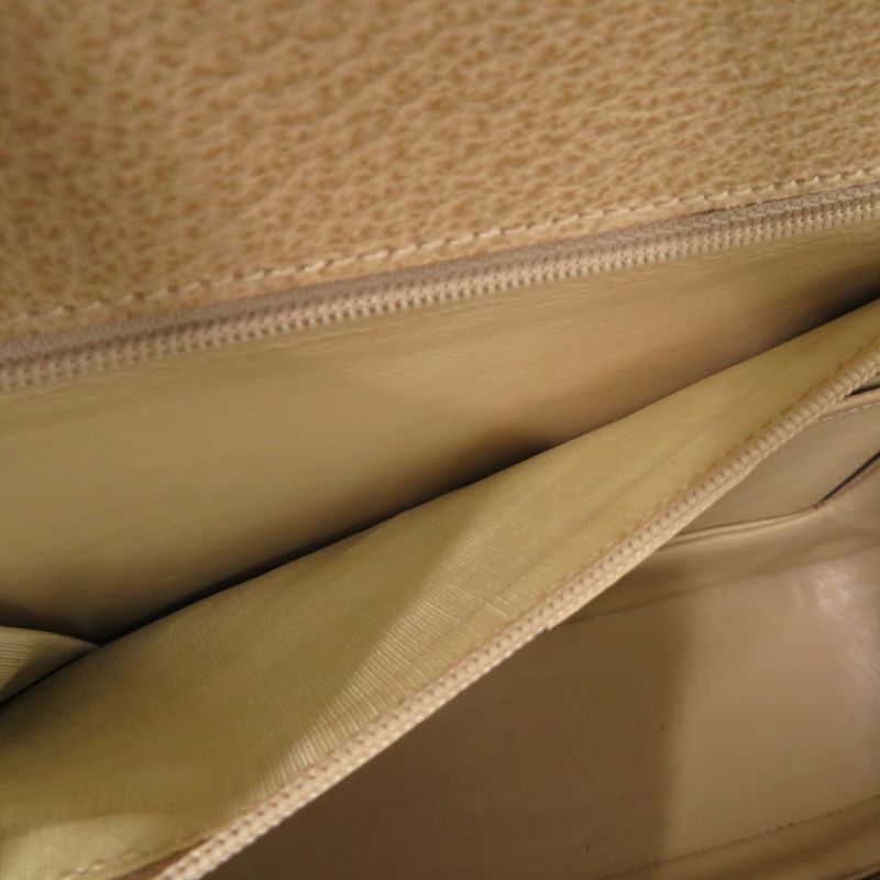 Gucci Bamboo 000 29 0633 Leather Beige 2WAY Handbag Shoulder Bag 0174 Gucci