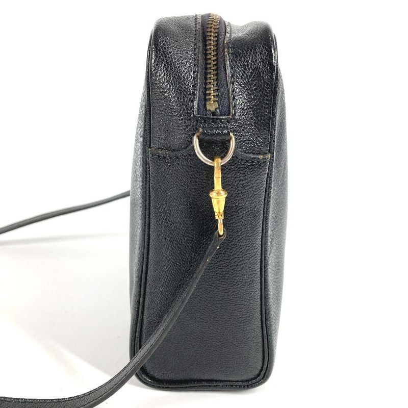 Hermes Shoulder Bag Jockey Horse Cheval Leather Black