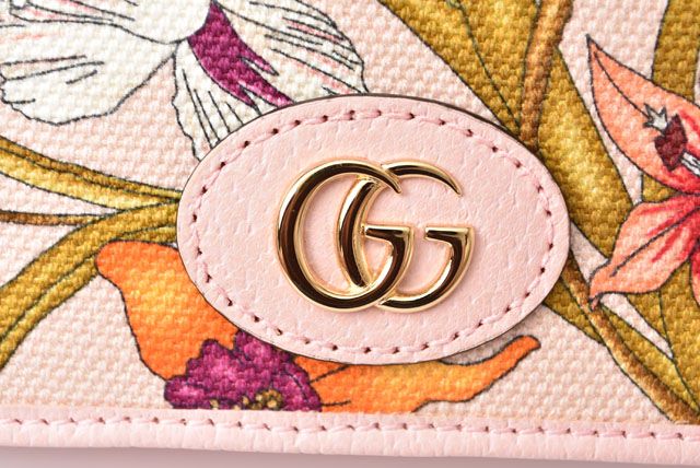 Unused Gucci Mini Wallet Fold Wallet Flora Limited Edition 577347