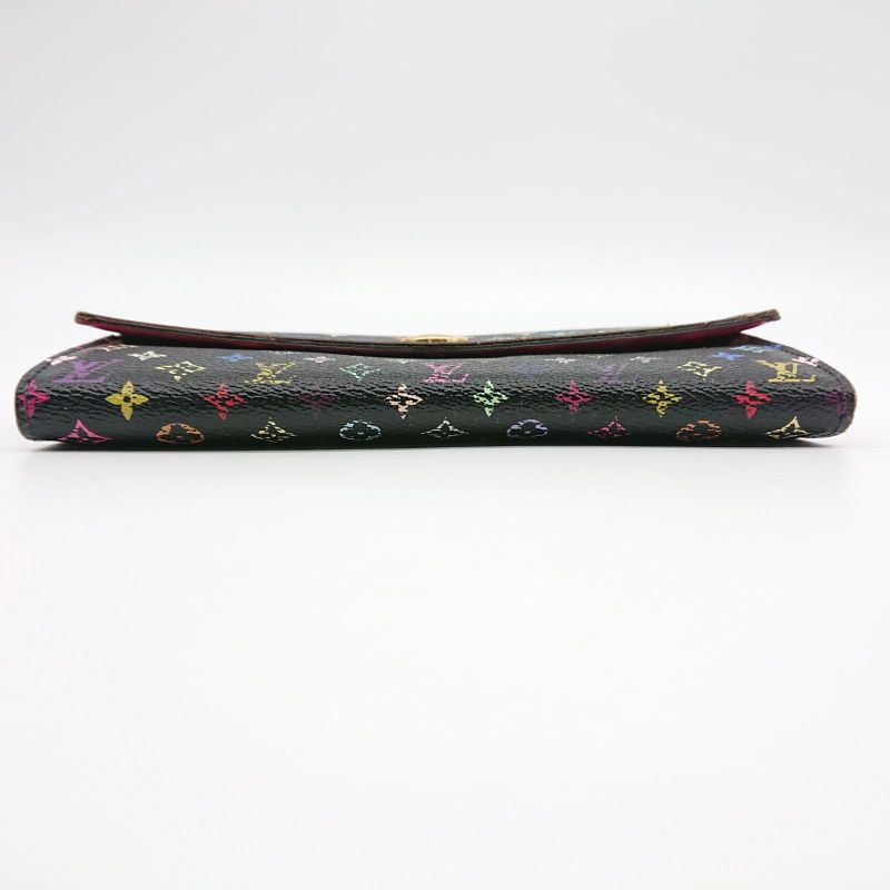 Louis Vuitton Multicolor Sarah Long Wallet Monogram Black