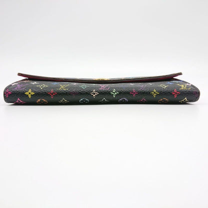 Louis Vuitton Multicolor Sarah Long Wallet Monogram Black