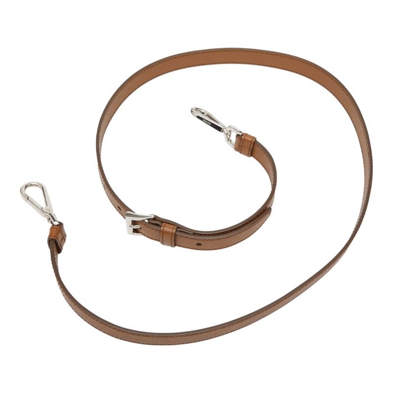Prada Brown Silver Leather Women's Prada