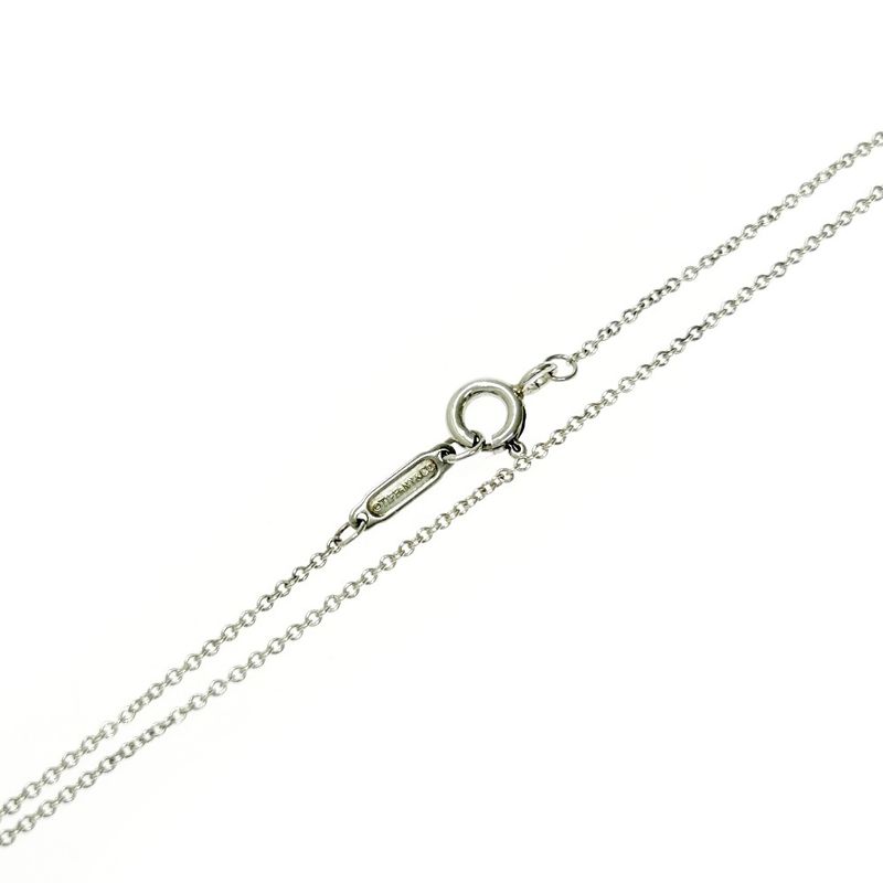 Tiffany & Co Silver Geometric Heart Necklace 4.3g 925 Engraved 396417 Necklace