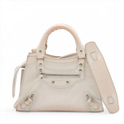 Balenciaga Neo Classic City Croc Embossed Leather 2WAY Handbag Crossbody