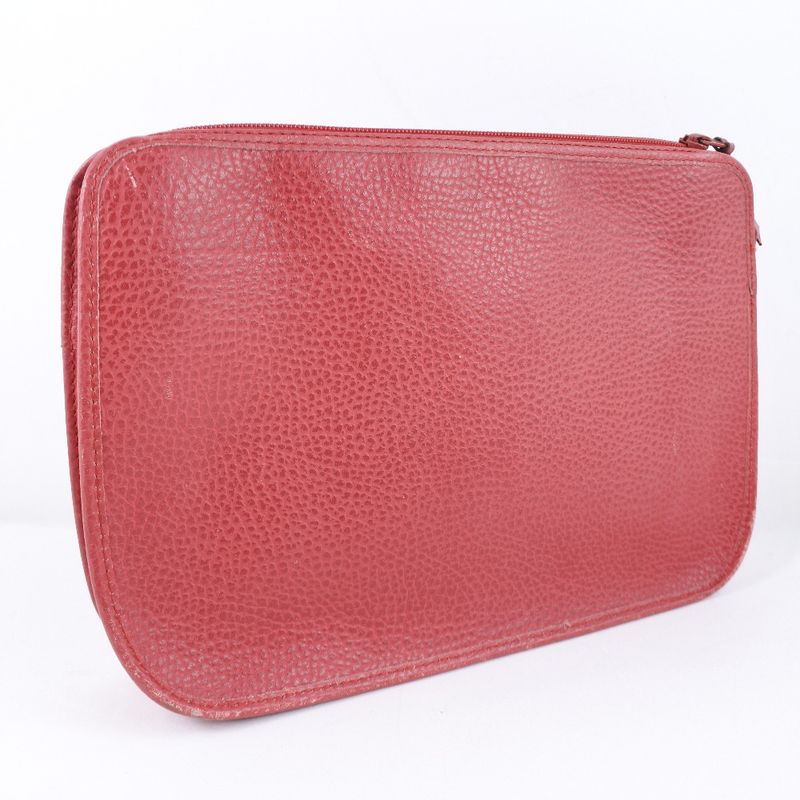 Dior Leather Red Ladies Clutch Bag