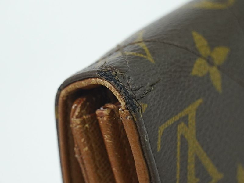 Authentic Louis Vuitton LV Portefeuille Sarah Monogram Etoile Long Wallet Brown