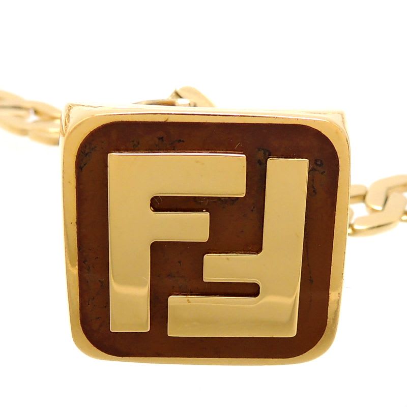 Fendi 21 Logo Ring Necklace