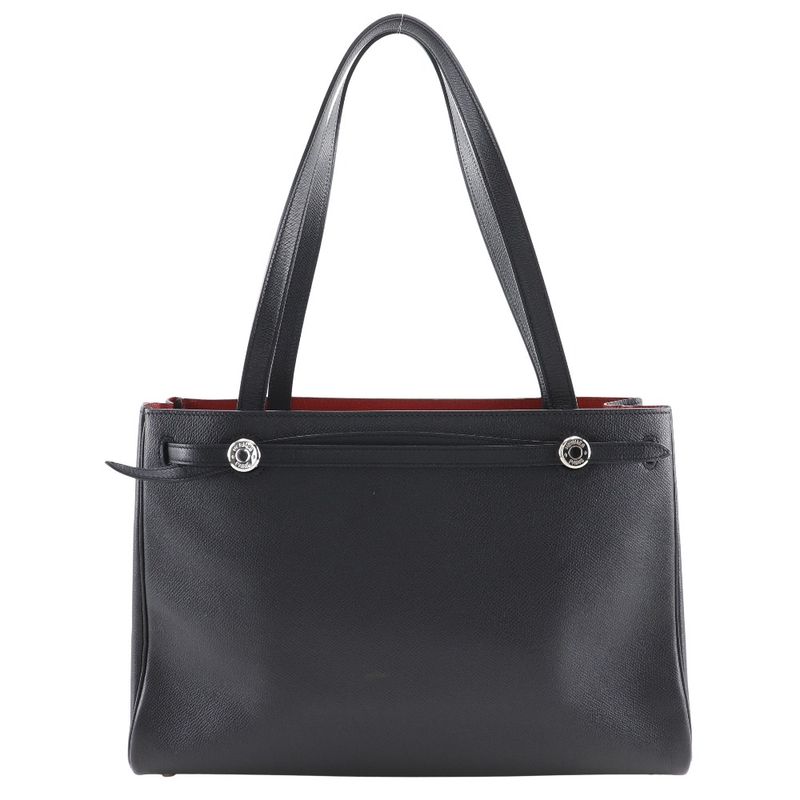 Hermes Cabas Na Vaux Epson Black □H Ladies Tote Bag