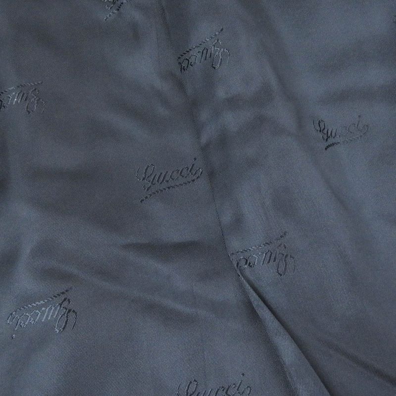 Gucci Vintage 100% Cashmere Single Tailored Jacket With Logo All Over The Back