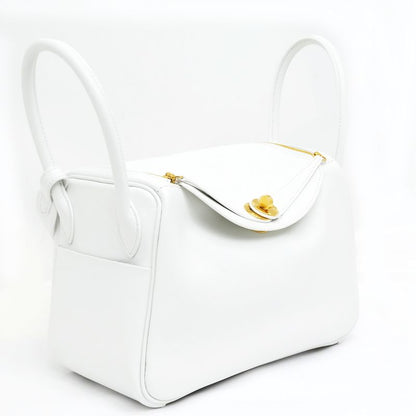 Hermes Lindy 26 New White Gold Hardware Eva Color W Engraved Shoulder