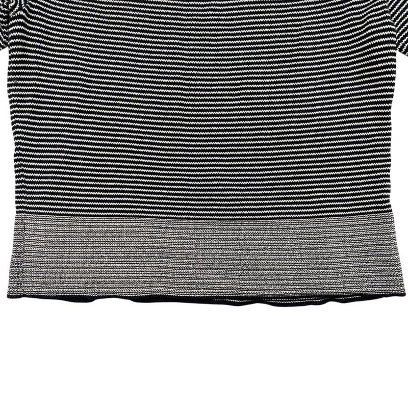 Louis Vuitton Sweater Striped Half Sleeve Knit Rw061w Wiks03mjb M Size Cotton