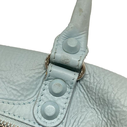Balenciaga Handbag Classic Mini Twiggy 327103 Light Blue Coated Leather