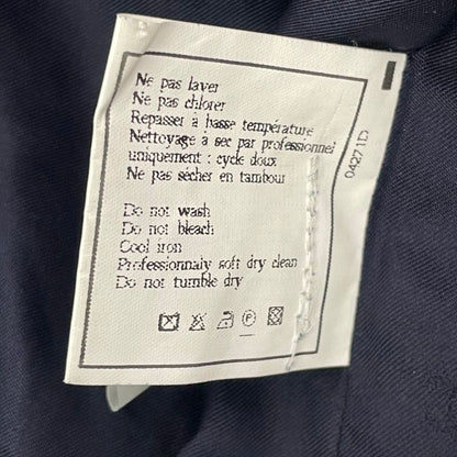 Chanel 96P Coco Button Setup Jacket Dress Wool Navy Size 40