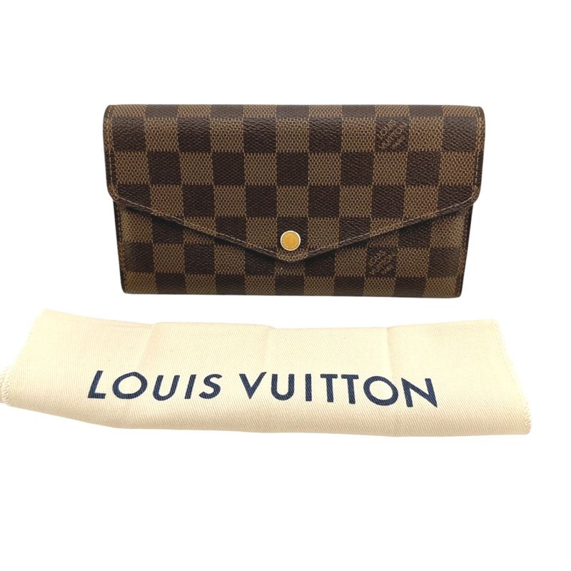 Louis Vuitton N60114 Damier Portefeuille Sarah Rose Ballerine Long Wallet Louis