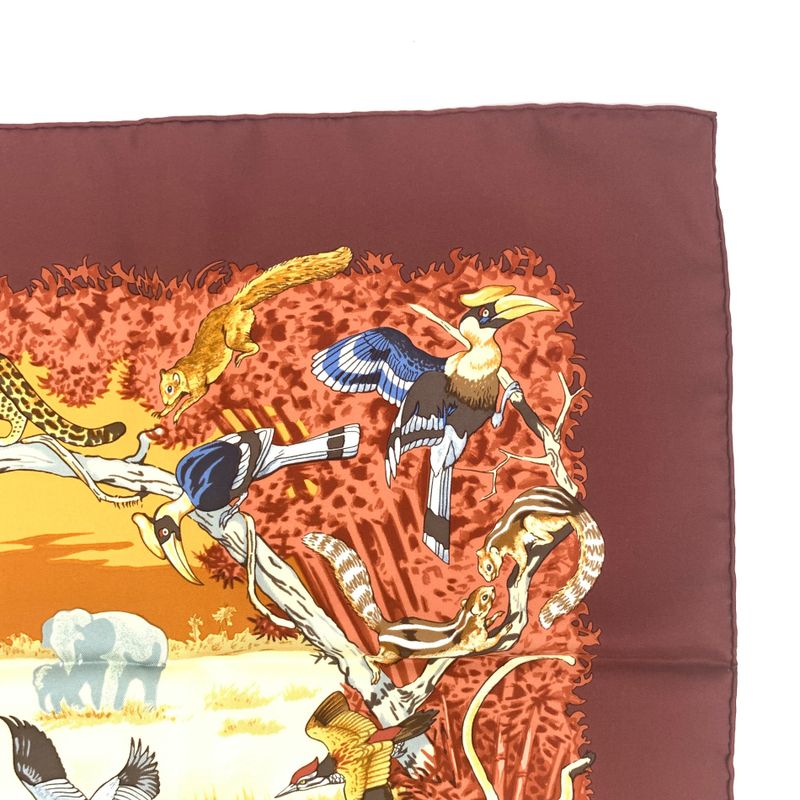 Hermes Carre 90 Large Scarf Silk Hermes La Trve De Leau Water Truce Robert