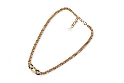 Christian Dior Necklace Christian Dior Vintage Rhinestone Black Gold