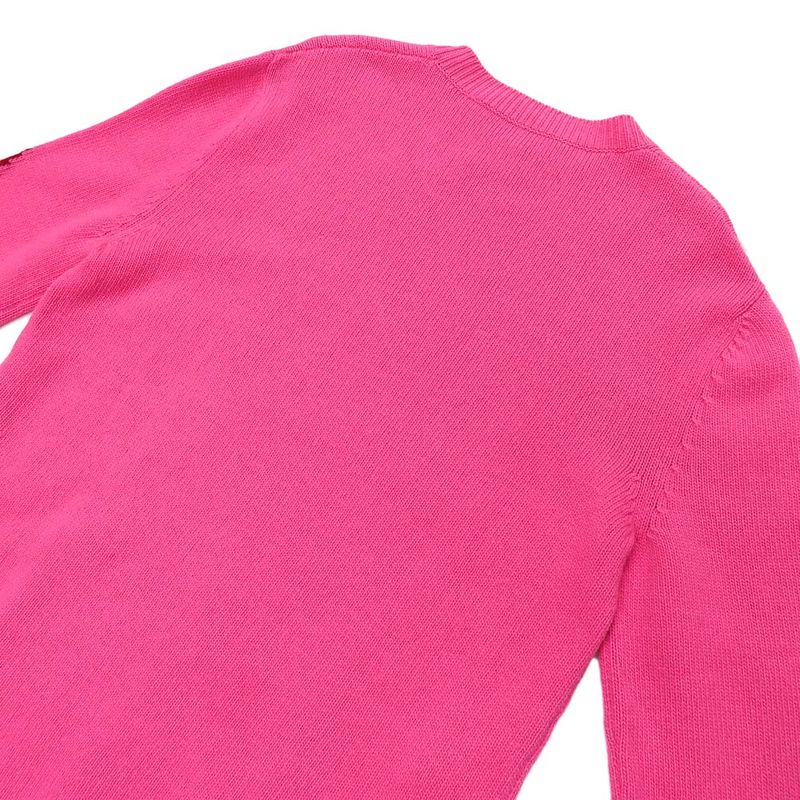 Gucci Long Sleeve Knit S Size Pink 563519 Seater 100% Wool Long Sleeve