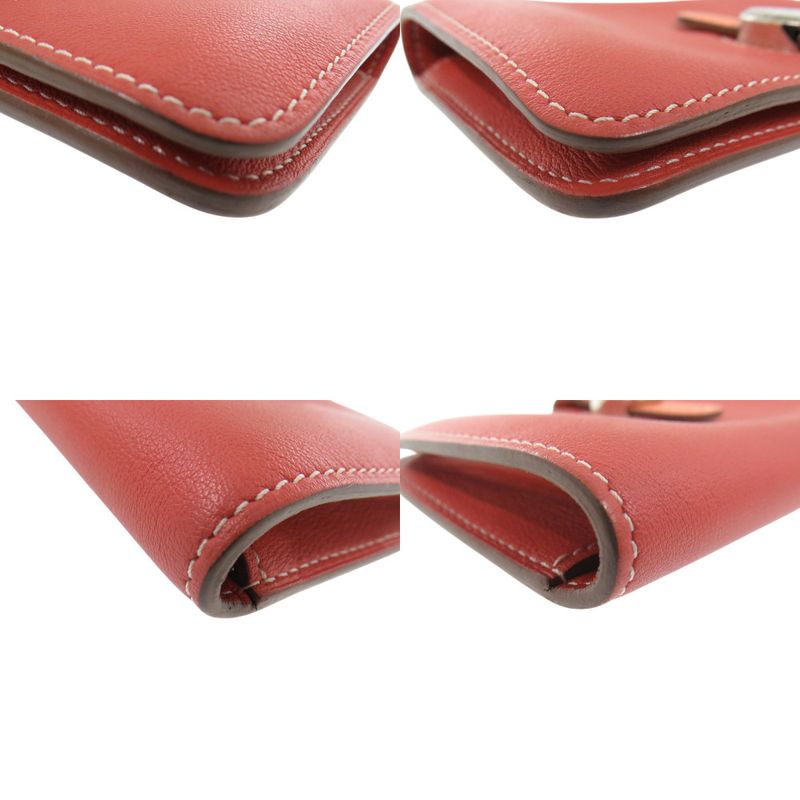 Hermes Dogon Swift Cles Vet □Q Engraved Coin Case Wallet 1175 Hermes