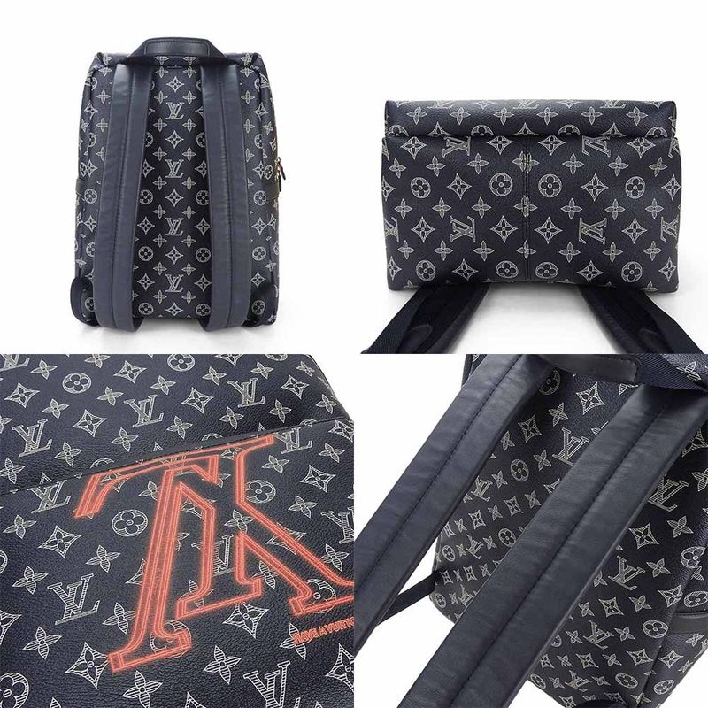 Louis Vuitton Backpack Daypack Apollo M43676 Upside Down Monogram Canvas Navy