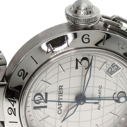 Cartier W31078m7 Pasha C Meridian Watch SS Boys