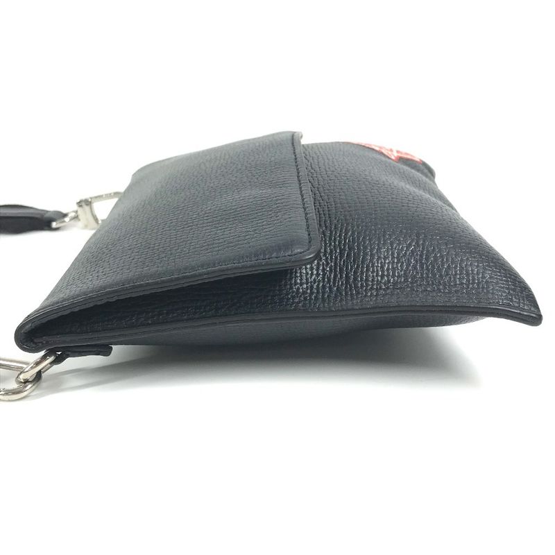 Louis Vuitton Shoulder Bag Trio Pouch M81013 Monogram Denim Black