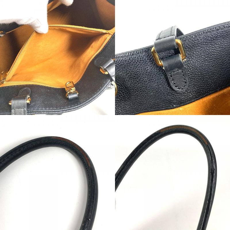 Louis Vuitton Tote Bag On The Go MM M45595 Monogram Empreinte Leather Noir Black