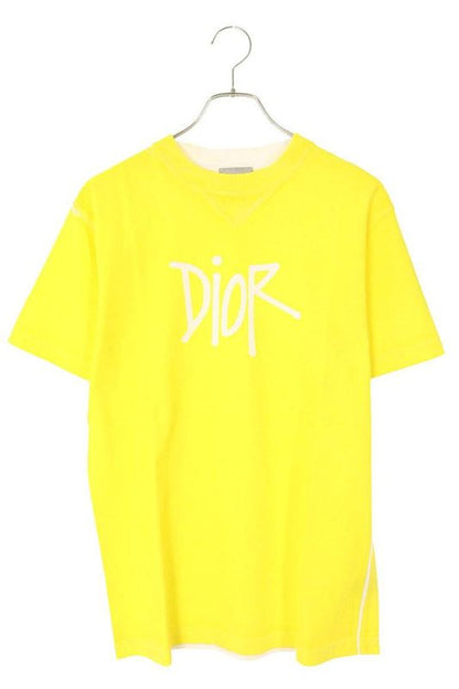 Dior 20AW 033j625e0554 DIOR AND Shawn Logo Print T-shirt Men's XXS